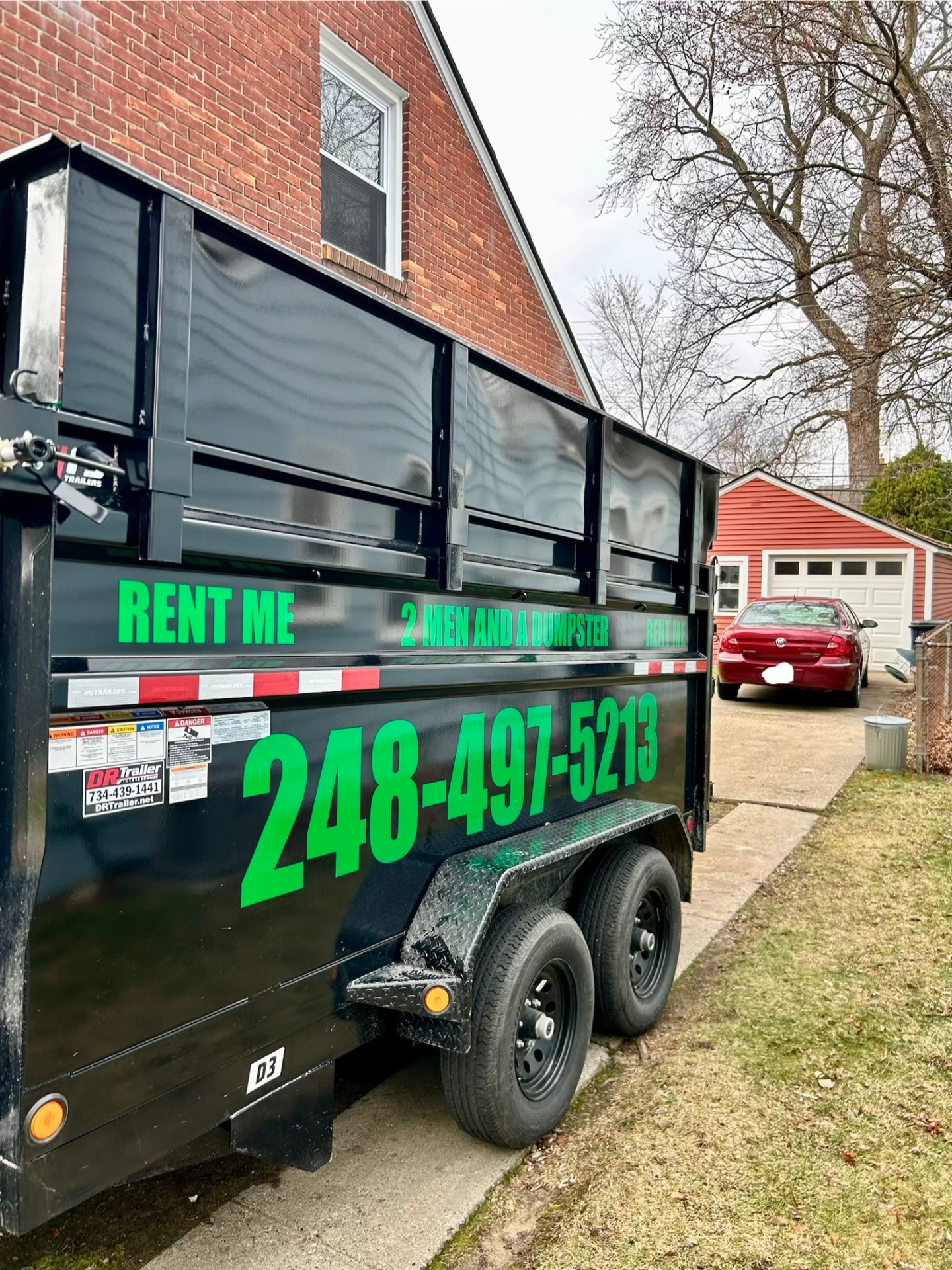 Residential dumpster service